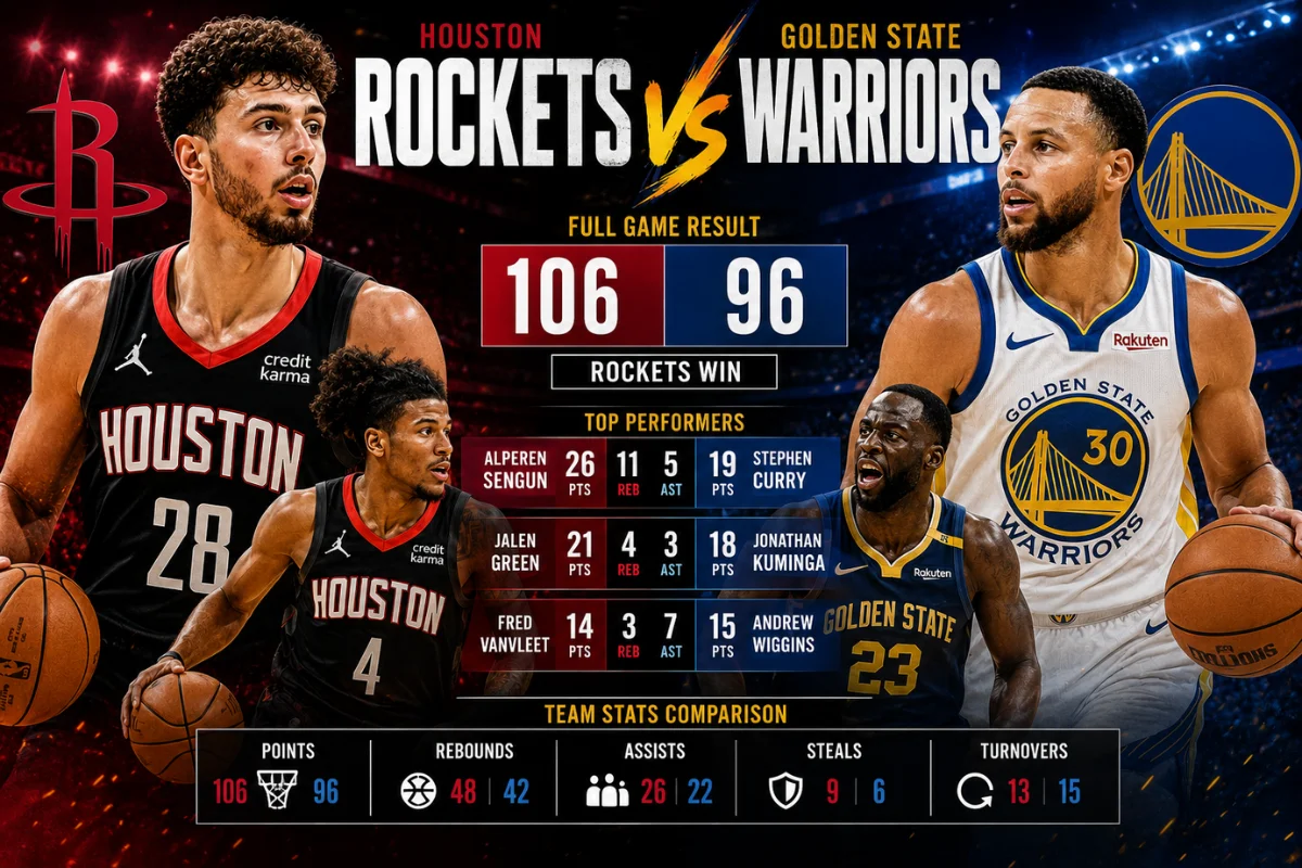 houston rockets vs golden state warriors match player stats