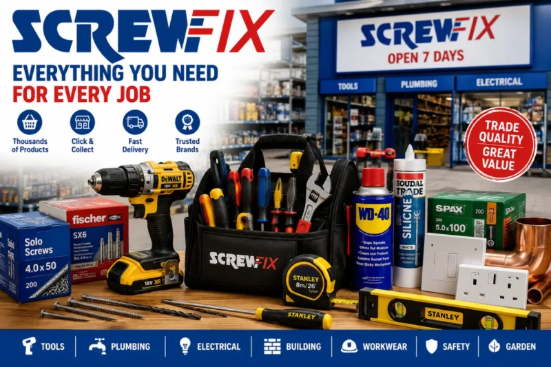 Screwfix: Your Complete Guide to Tools, Building Supplies, and Home Improvement Solutions